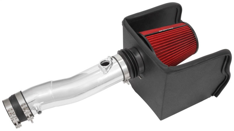 Spectre 16-18 Toyota Tacoma V6-3.5L F/I Air Intake Kit - Polished w/Red Filter-Cold Air Intakes-Deviate Dezigns (DV8DZ9)