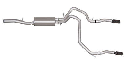 Gibson 10-14 Chevrolet Tahoe LS 5.3L 2.25in Cat-Back Dual Split Exhaust - Stainless-Catback-Deviate Dezigns (DV8DZ9)