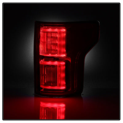 Spyder 18-19 Ford F-150 (w/o Blind Spot Sensor) LED Tail Lights - Red Clear (ALT-YD-FF15018-LED-RC)-Tail Lights-Deviate Dezigns (DV8DZ9)