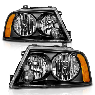 ANZO 2003-2006 Lincoln Navigator Crystal Headlights Black-Headlights-Deviate Dezigns (DV8DZ9)