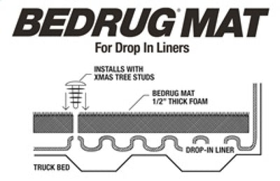 BedRug 19+ GM Silverado/Sierra 5ft 8in Bed Drop In Mat-Bed Liners-Deviate Dezigns (DV8DZ9)