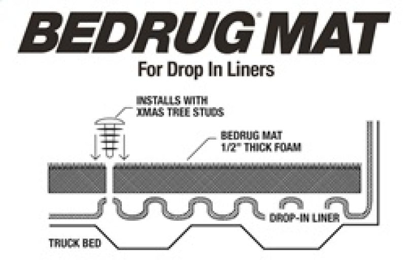 BedRug 07-16 GM Silverado/Sierra 5ft 8in Bed Drop In Mat-Bed Liners-Deviate Dezigns (DV8DZ9)