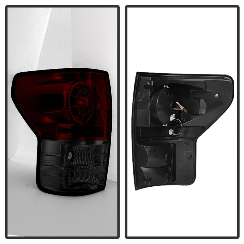 Spyder Toyota Tundra 07-13 LED Tail lights Red Smoke ALT-YD-TTU07-LED-RS-Tail Lights-Deviate Dezigns (DV8DZ9)