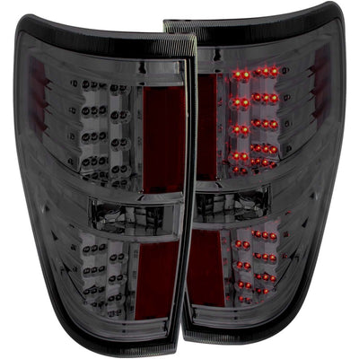 ANZO 2009-2014 Ford F-150 LED Taillights Smoke-Tail Lights-Deviate Dezigns (DV8DZ9)