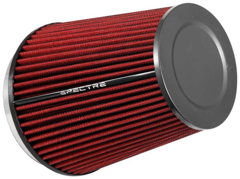 Spectre HPR Conical Air Filter 6in. Flange ID / 7.719in. Base OD / 8.5in. Tall - Red-Air Filters - Universal Fit-Deviate Dezigns (DV8DZ9)