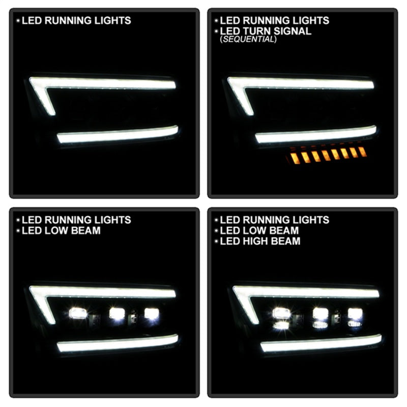 Spyder 19-22 Dodge Ram 2500/3500 (Halogen Model Only) Proj. Headlights (PRO-YD-DR19HDHALAP-SEQ-BK)-Headlights-Deviate Dezigns (DV8DZ9)
