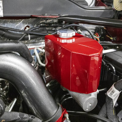 Wehrli 01-19 Chevrolet LB7/LLY/LBZ/LMM/LML/L5P Duramax Brake Master Cylinder Cover - Candy Red-Brake Master Cylinder-Deviate Dezigns (DV8DZ9)