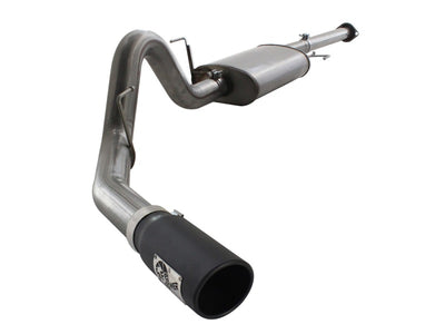 aFe MACHForce XP SS Exhaust 3in Cat-Back w/4.5in Black Tip 11-14 Ford F150 Ecoboost V6 3.5Ltt-Catback-Deviate Dezigns (DV8DZ9)