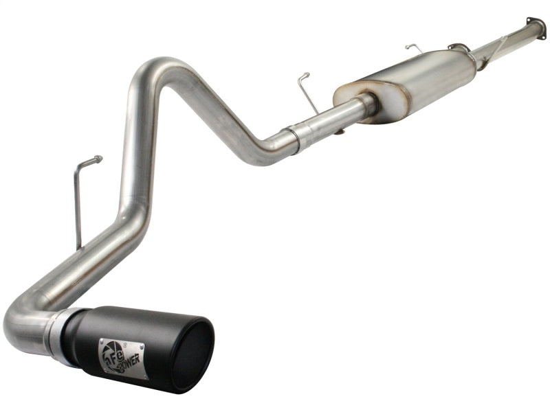 aFe MACHForce XP Exhausts Cat-Back SS-409 EXH CB Toyota Tundra 10-11 V8-5.7L 145.7 WB (blk tip)-Catback-Deviate Dezigns (DV8DZ9)