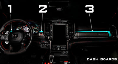 Oracle 19-22 RAM Complete Interior Ambient Lighting ColorSHIFT RGB Conversion Kit SEE WARRANTY-Headlights-Deviate Dezigns (DV8DZ9)
