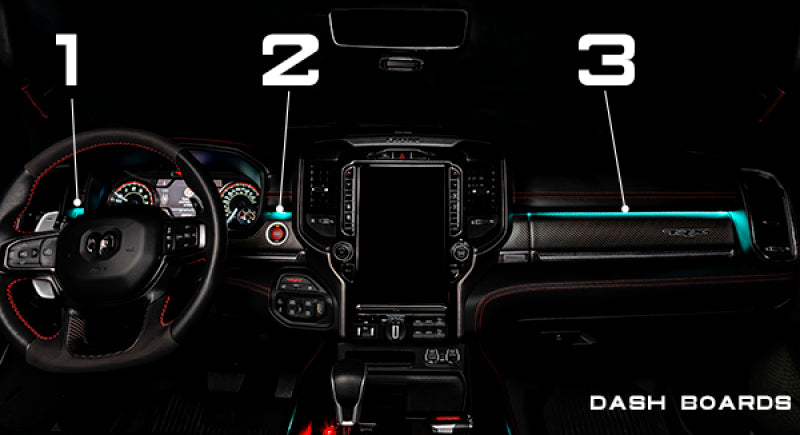 Oracle 19-22 RAM Complete Interior Ambient Lighting ColorSHIFT RGB Conversion Kit SEE WARRANTY-Headlights-Deviate Dezigns (DV8DZ9)