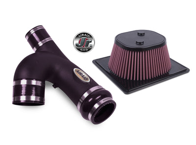 Airaid Jr. Intake Kit, Bifurcated Tube, Dry / Red Media 11-14 Ford F-150 3.5L Ecoboost-Cold Air Intakes-Deviate Dezigns (DV8DZ9)