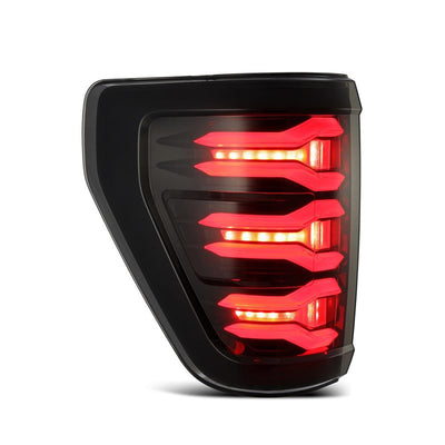 AlphaRex 21-22 Ford F-150 LUXX LED Tailights Black/Red-Headlights-Deviate Dezigns (DV8DZ9)