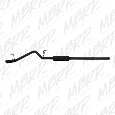 MBRP 09-14 Dodge Ram 1500 5.7L Cat-Back Single Side AL - Black-Catback-Deviate Dezigns (DV8DZ9)