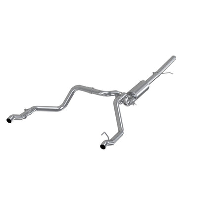 MBRP 2019 Chevrolet Silverado 1500 4.3L/5.3L 2.5in Cat Back Dual Rear Exit - Aluminized-Catback-Deviate Dezigns (DV8DZ9)