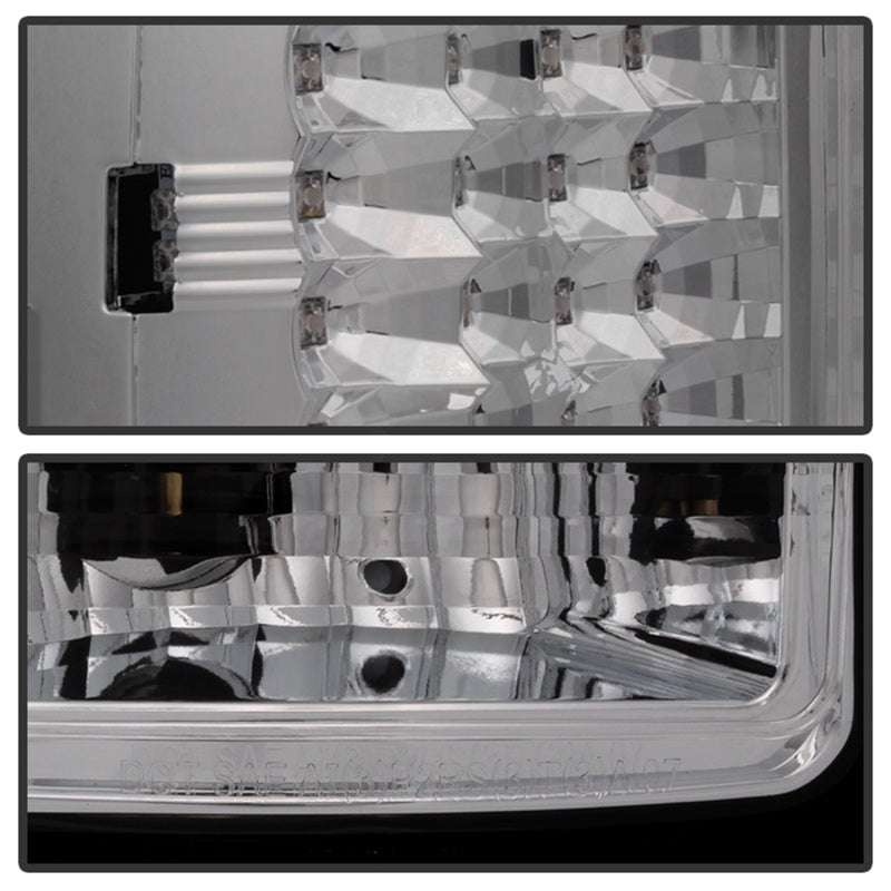 Spyder GMC Sierra 07-13 (Not fit 3500 Dually 4 Rear Wheels)LED Tail Lights Chrome ALT-YD-GS07-LED-C-Tail Lights-Deviate Dezigns (DV8DZ9)