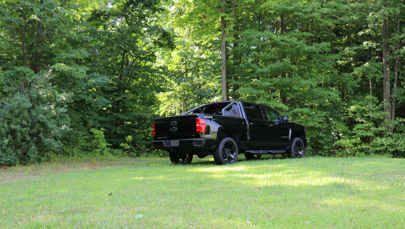 Corsa 14-17 Chevy Silverado 5.3L V8 CC / SB 3in Single Side Exit Touring Cat-Back Exhaust Black Tips-Catback-Deviate Dezigns (DV8DZ9)