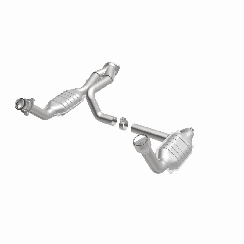 MagnaFlow Conv DF 02-06 Cadillac Escalade / 02-06 Chevy Avalanche 5.3L Dual Conv Y-Pipe Assembly 2WD-Catalytic Converter Direct Fit-Deviate Dezigns (DV8DZ9)