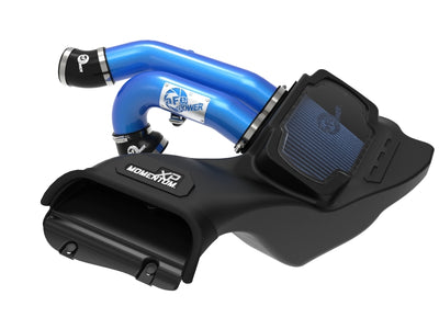 aFe 21-22 Ford F-150 Raptor V6-3.5L(tt) Momentum XP Cold Air Intake System - Blue w/ Pro 5R Filter-Cold Air Intakes-Deviate Dezigns (DV8DZ9)