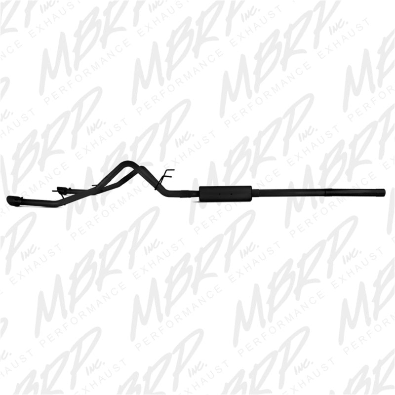 MBRP 09-14 Dodge Ram 1500 5.7L Cat-Back Dual Split Rear (Through Stock Bumper) AL - Black-Catback-Deviate Dezigns (DV8DZ9)