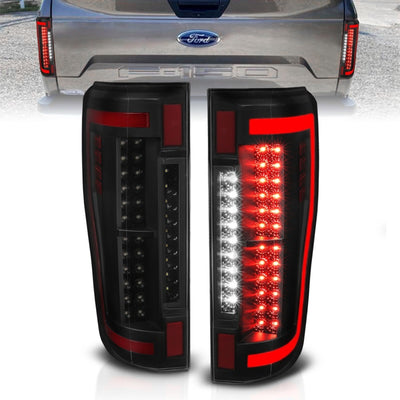 ANZO 2017+ Ford F-250 LED Taillights - Black/Smoke-Tail Lights-Deviate Dezigns (DV8DZ9)