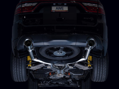 AWE Tuning 18-23 Dodge Durango SRT & Hellcat Track Edition Exhaust - Chrome Silver Tips-Catback-Deviate Dezigns (DV8DZ9)
