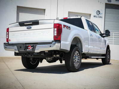 aFe Apollo GT Series 3-1/2in 409 SS Axle-Back Exhaust 17-20 Ford F-250/F-350 6.2/7.3L w/ Black Tips-Axle Back-Deviate Dezigns (DV8DZ9)