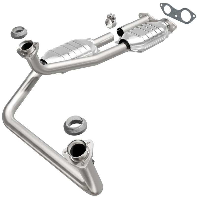 MagnaFlow Conv DF GM Truck/Suv Dual Outlet 96-Catalytic Converter Direct Fit-Deviate Dezigns (DV8DZ9)