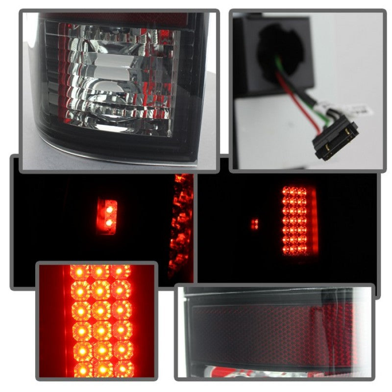 Spyder Ford F150 side 97-03/F250 Super Duty 99-07 LED Tail Lights Blk Smke ALT-YD-FF15097-LED-BSM-Tail Lights-Deviate Dezigns (DV8DZ9)