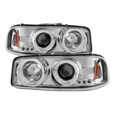 Spyder GMC Sierra 1500/2500/3500 99-06 Projector Headlights LED Halo LED Chrome PRO-YD-CDE00-HL-C-Headlights-Deviate Dezigns (DV8DZ9)