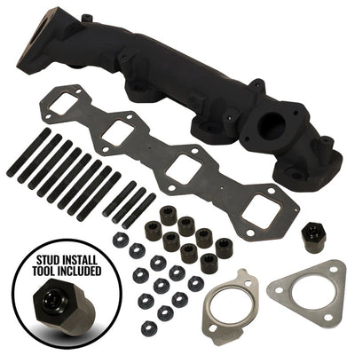 BD Diesel 15-19 Ford Power Stroke 6.7L Exhaust Manifold Passenger Side-Headers & Manifolds-Deviate Dezigns (DV8DZ9)