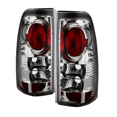 Spyder Chevy Silverado 1500/2500 99-02 (Not Stepside) Euro Style Tail Lights Chrm ALT-YD-CS99-C-Tail Lights-Deviate Dezigns (DV8DZ9)