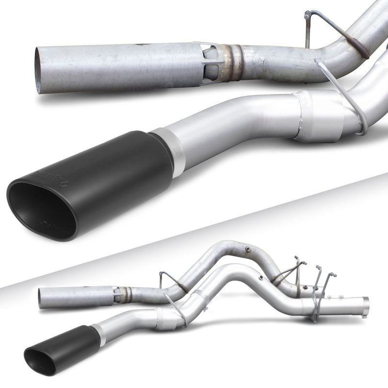 Banks Power 17+ GM Duramax L5P 2500/3500 Monster Exhaust System - SS Single Exhaust w/ Black Tip-Catback-Deviate Dezigns (DV8DZ9)