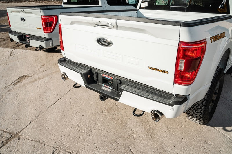 Corsa 2021-2023 Ford F-150 SuperCrew/5.5ft Bed 5.0L V8 Sport Cat-Back Dual Rear Exit-Polished-Catback-Deviate Dezigns (DV8DZ9)