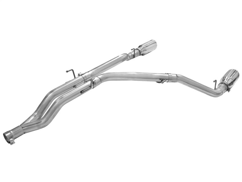 aFe MACHForce XP DPF-Back Exhaust 3in SS w/ 6in Polished Tips 2014 Dodge Ram 1500 V6 3.0L EcoDiesel-DPF Back-Deviate Dezigns (DV8DZ9)