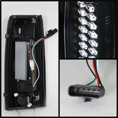 Spyder Chevy C/K Series 1500 88-98/Blazer 92-94 LED Tail Lights Blk ALT-YD-CCK88-LED-BK-Tail Lights-Deviate Dezigns (DV8DZ9)