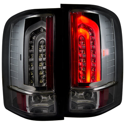 ANZO 2007-2013 Chevrolet Silverado 1500 LED Taillights Smoke G2-Tail Lights-Deviate Dezigns (DV8DZ9)