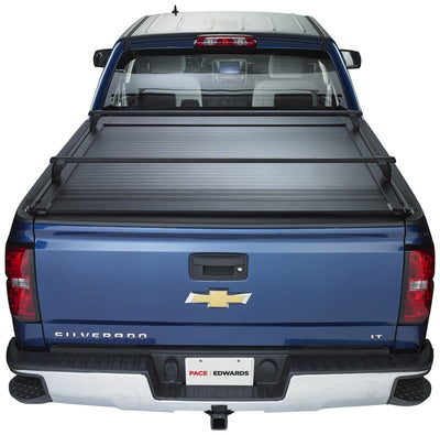 Pace Edwards 04-18 Chevy Silverado Hd - Dual Rear Wheel Ultragroove Tonneau Cover-Retractable Bed Covers-Deviate Dezigns (DV8DZ9)