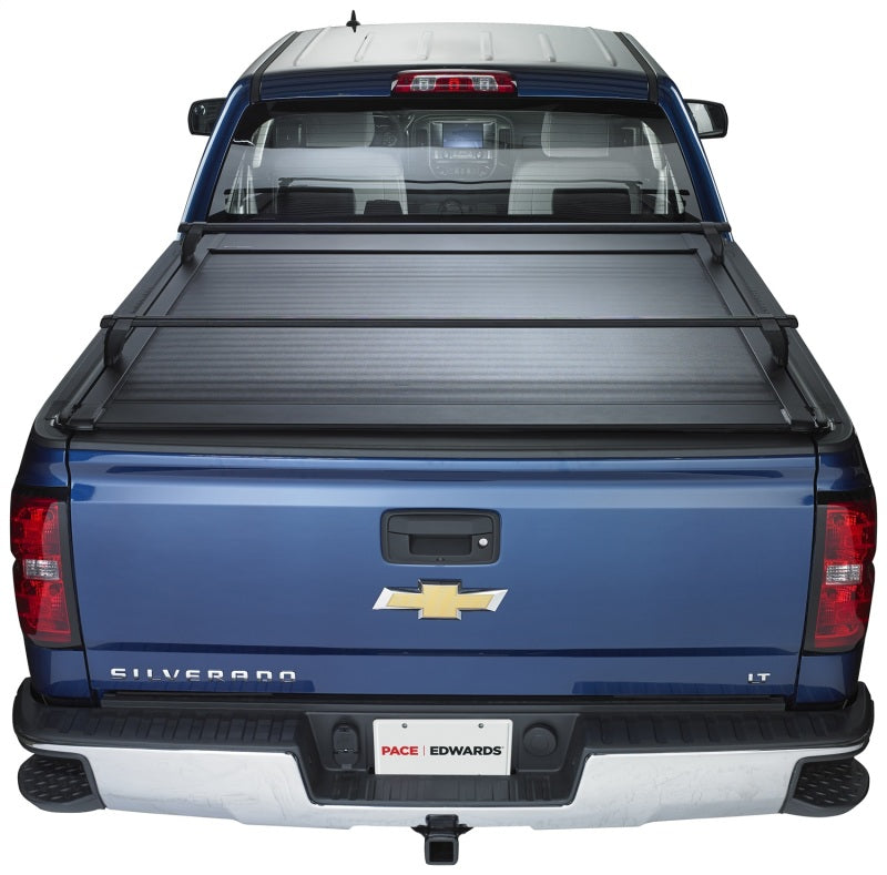Pace Edwards 04-18 Chevy Silverado Hd - Dual Rear Wheel Ultragroove Tonneau Cover-Retractable Bed Covers-Deviate Dezigns (DV8DZ9)