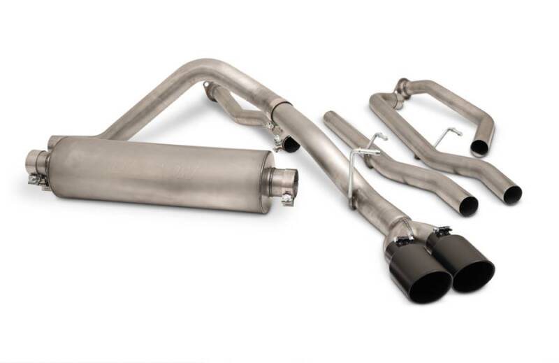 GIbson 22-24 Toyota Tundra 3.5L-T V6 Crew Max Stainless Cat Back Dual Sport Exhaust-Catback-Deviate Dezigns (DV8DZ9)