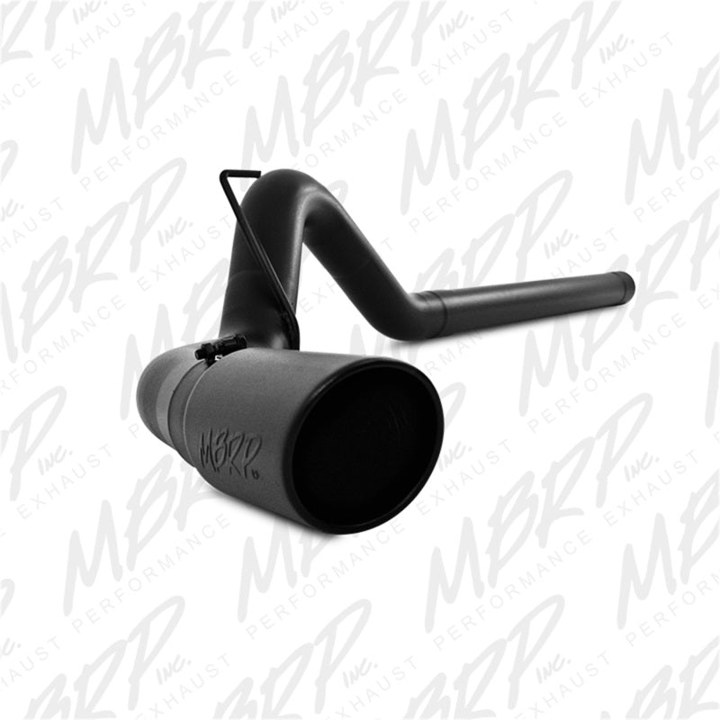 MBRP 10-12 Dodge 2500/3500 Cummins 6.7L Filter Back Single Side Black Coated Exhaust System-DPF Back-Deviate Dezigns (DV8DZ9)