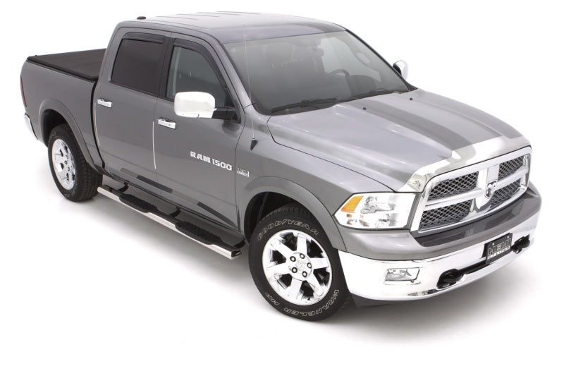 Lund 10-17 Dodge Ram 2500 Crew Cab 5in. Oval Straight SS Nerf Bars - Polished-Nerf Bars-Deviate Dezigns (DV8DZ9)