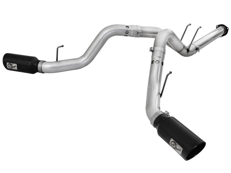 aFe Atlas Exhaust 4in DPF-Back Al Steel 11-14 Ford Diesel Trucks V8-6.7L (td)-DPF Back-Deviate Dezigns (DV8DZ9)