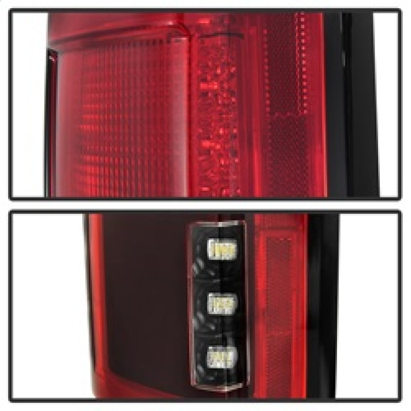 Spyder 15-18 Ford F-150 LED Tail Lights (w/Blind Spot) - Red Clear (ALT-YD-FF15015BS-LBLED-RC)-Tail Lights-Deviate Dezigns (DV8DZ9)