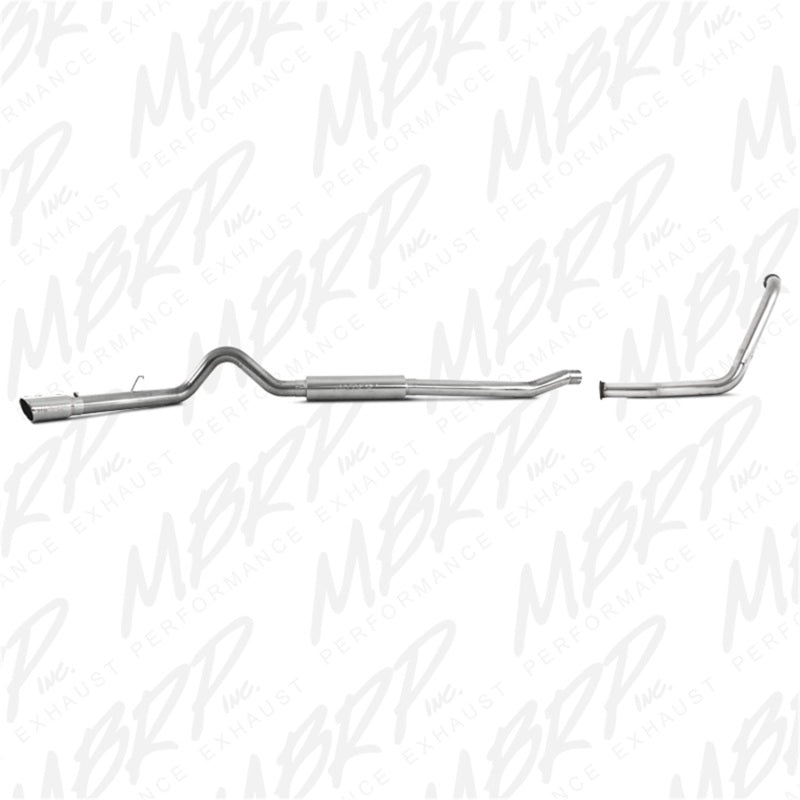 MBRP 2003-2007 Ford F-250/350 6.0L EC/CC Turbo Back Single Side (Stock Cat)-Catback-Deviate Dezigns (DV8DZ9)