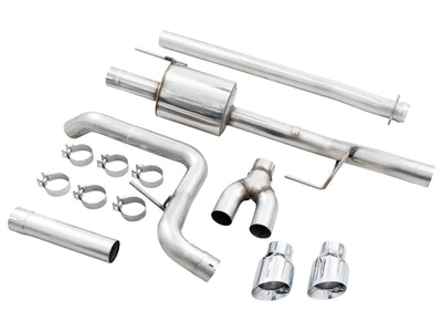 AWE 0FG 21+ Ford F150 Dual Side Exit Cat-Back Exhaust- 4.5in Chrome Silver Tips-Catback-Deviate Dezigns (DV8DZ9)