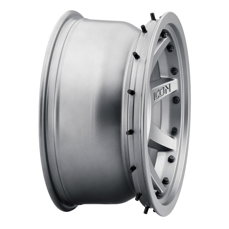 ICON Rebound Pro 17x8.5 6x135 6mm Offset 5in BS 87.1mm Bore Titanium Wheel-Wheels - Cast-Deviate Dezigns (DV8DZ9)