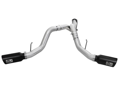 aFe Atlas Exhaust 4in DPF-Back Al Steel 11-14 Ford Diesel Trucks V8-6.7L (td)-DPF Back-Deviate Dezigns (DV8DZ9)