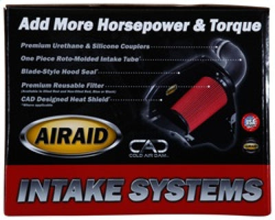 Airaid 05-11 Dodge Dakota/06-09 Mitsu Raider 3.7/4.7L CAD Intake System w/o Tube (Oiled / Red Media)-Cold Air Intakes-Deviate Dezigns (DV8DZ9)