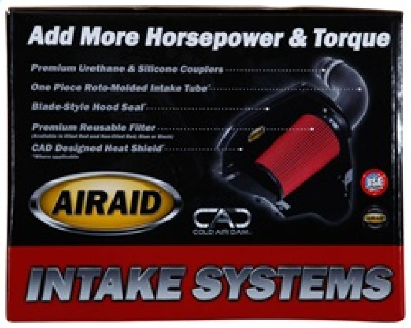 Airaid 05-11 Dodge Dakota/06-09 Mitsu Raider 3.7/4.7L CAD Intake System w/o Tube (Oiled / Red Media)-Cold Air Intakes-Deviate Dezigns (DV8DZ9)